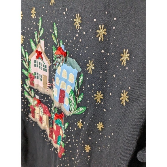 Karen‎ Scott Holiday Village Scoop Neck Top - Picture 4 of 7